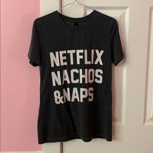 netflix nachos & naps t-shirt